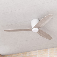 Seacliff 112cm DC Low Profile Ceiling Fan with LED Light